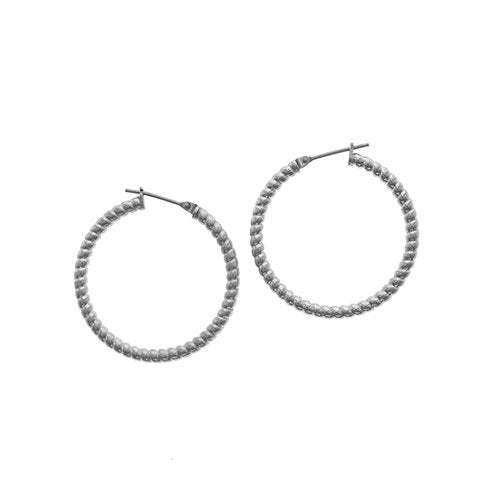 Aros argolla acero quirurgico facetada de 40 mm D&K / 200AR-62
