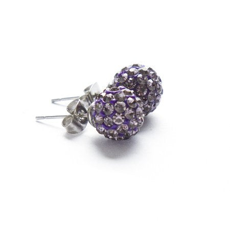 Aros Bola De Fuego Violeta 10 Mm / 200BF-51