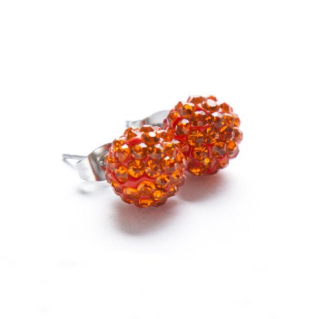 Aros Bola De Fuego Naranja 10 Mm / 200BF-56