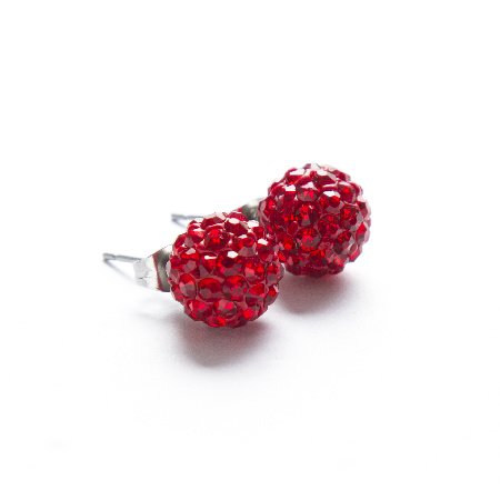 Aros Bola De Fuego Rojo 10 Mm / 200BF-57