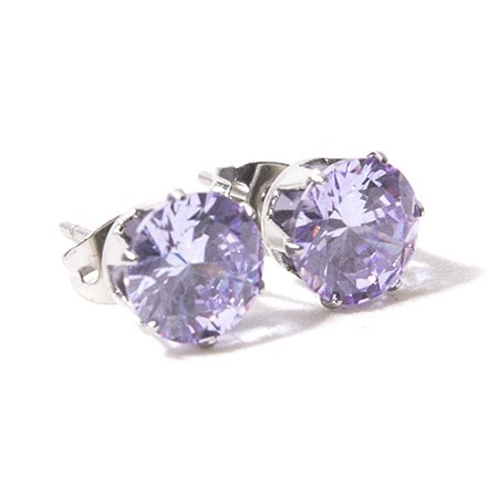 Aro acero chispita redondo violeta 7.5 mm D&K / 200CH-20