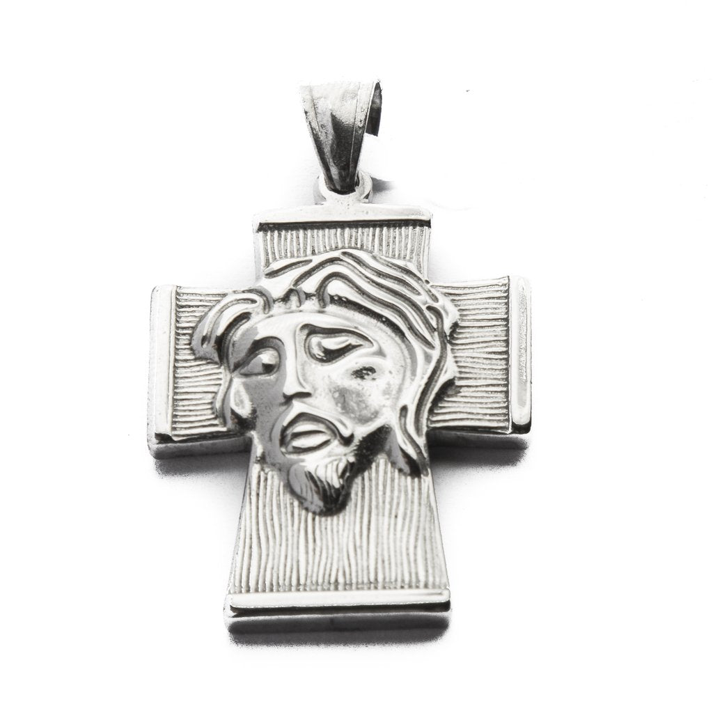 Dije Cruz Con Cristo Acero Grande / 500RE-72