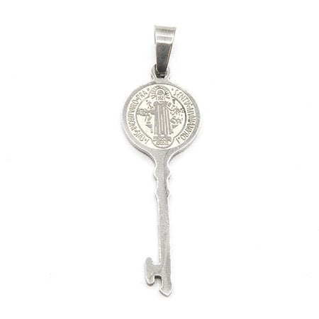 Llave acero San Benito 4.8 cm con argolla incl. D&K / 500SB-11