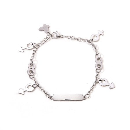 Pulsera D&K de identidad con dijes / 600ID-11