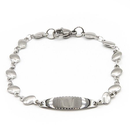 Pulsera acero identidad con eslabones ovalados 16 cm D&K / 600ID-37