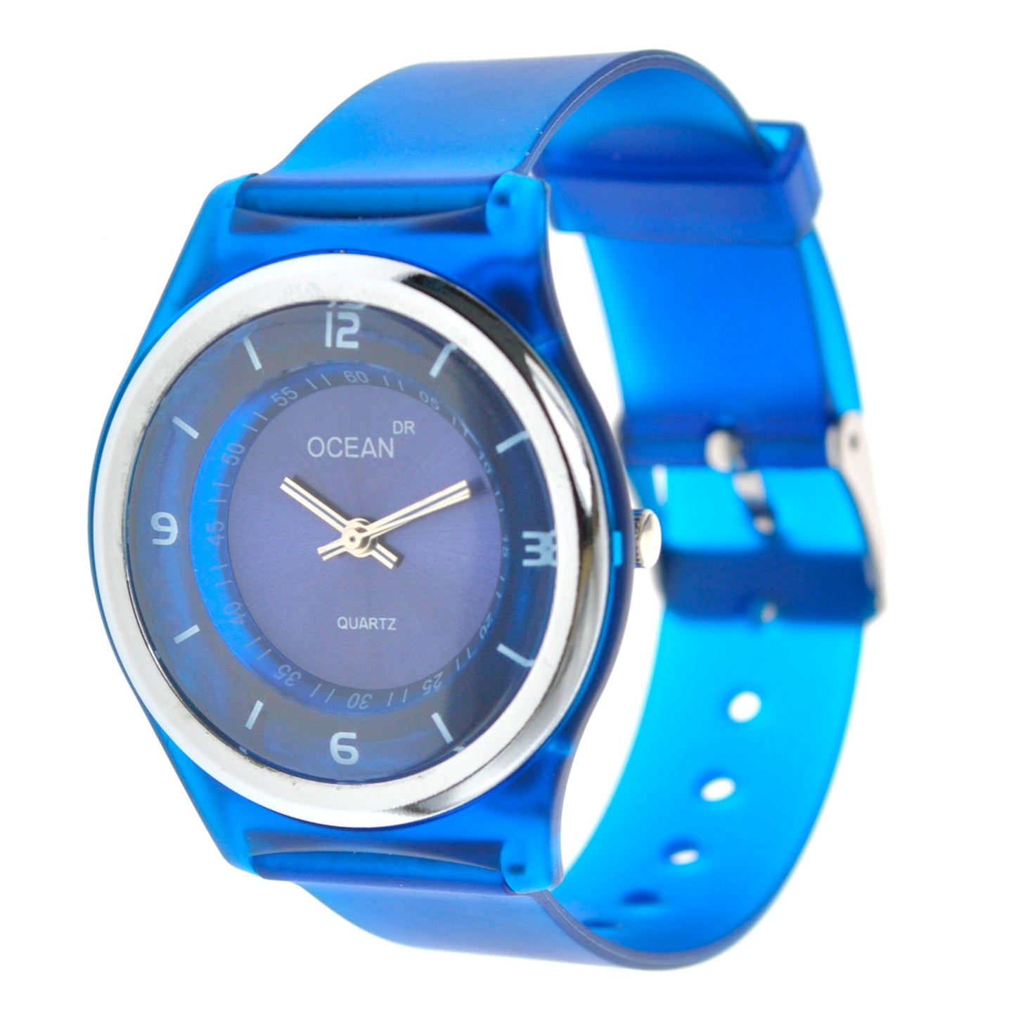 art. 1192 007AZ - OCEAN DR - Reloj Análogo Caucho, Dama, Sumergible 3 ATM