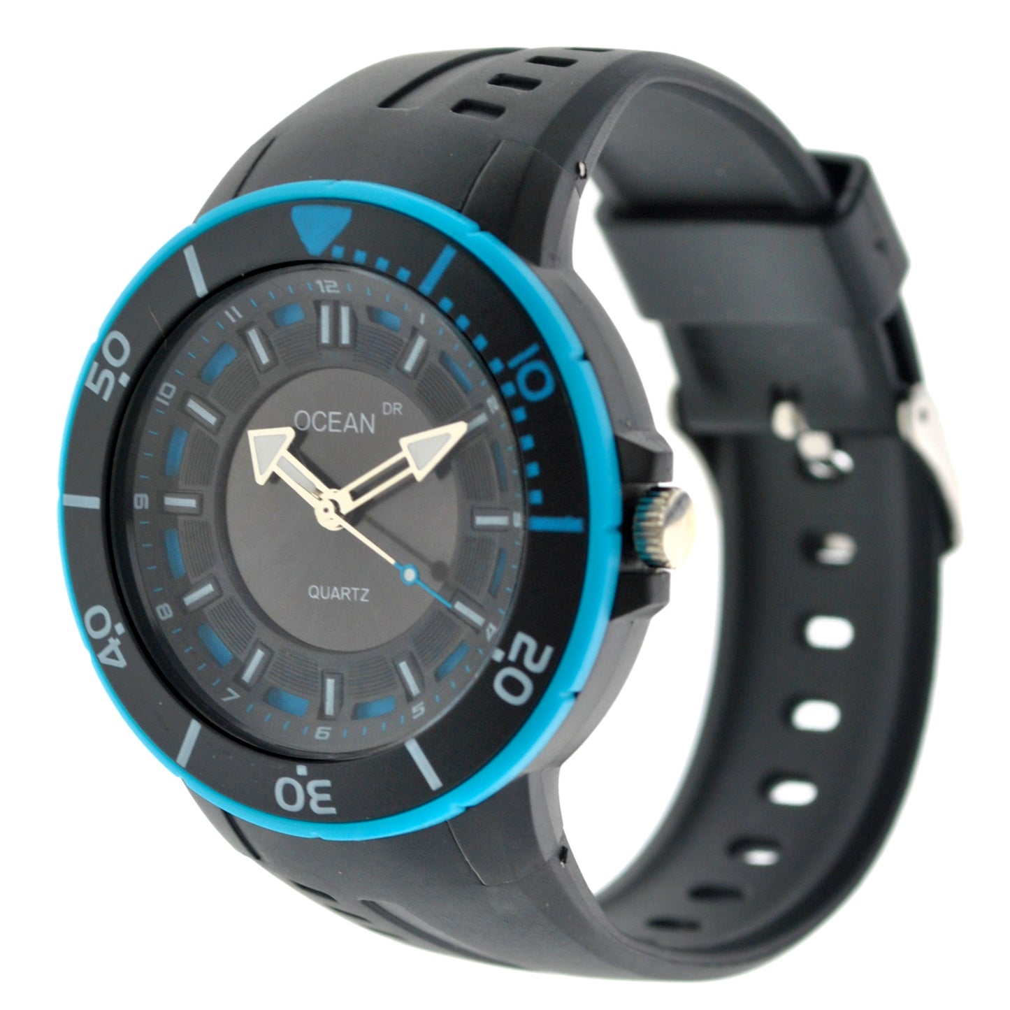 art. 1192 003TQ - OCEAN DR - Reloj Análogo Caucho, Caballero, Sumergible 3 ATM