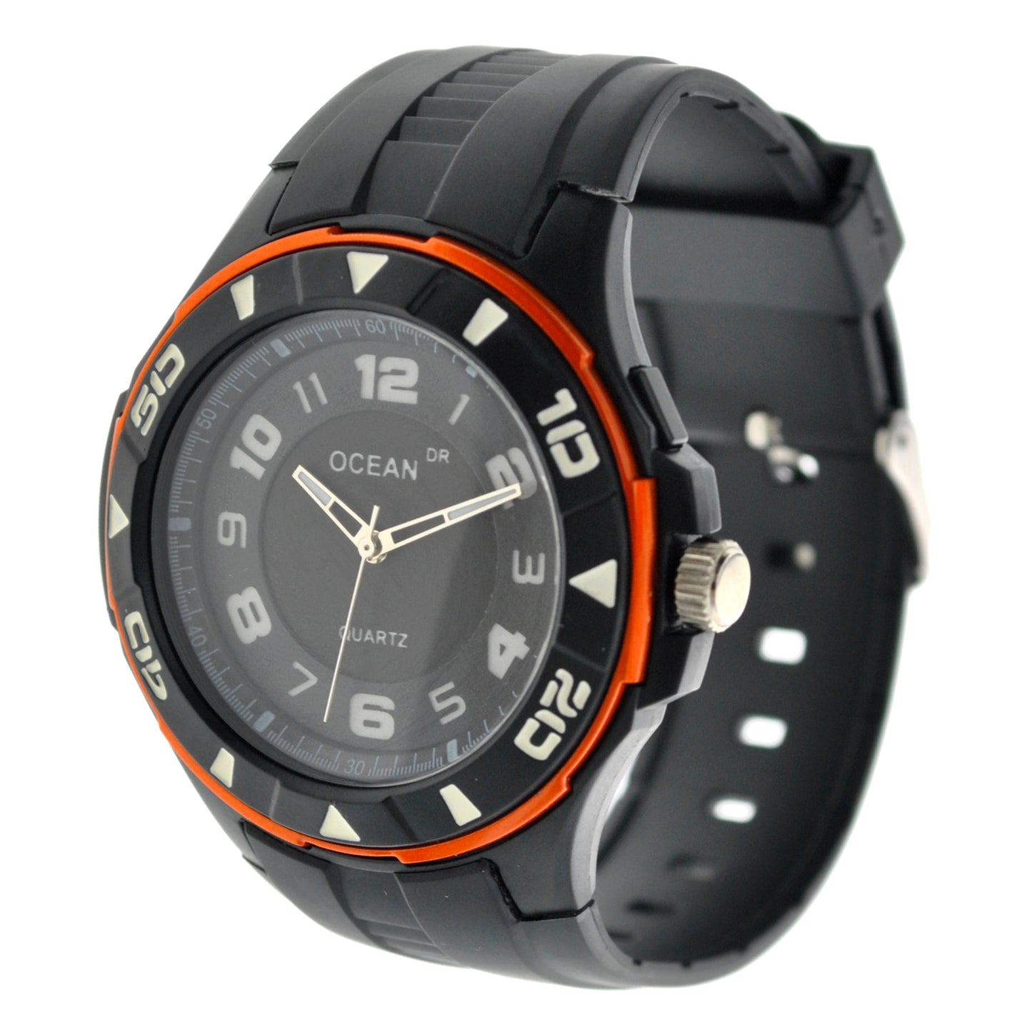 art. 1192 009NJ - OCEAN DR -Reloj Análogo Caucho, Caballero, Sumergible 3 ATM