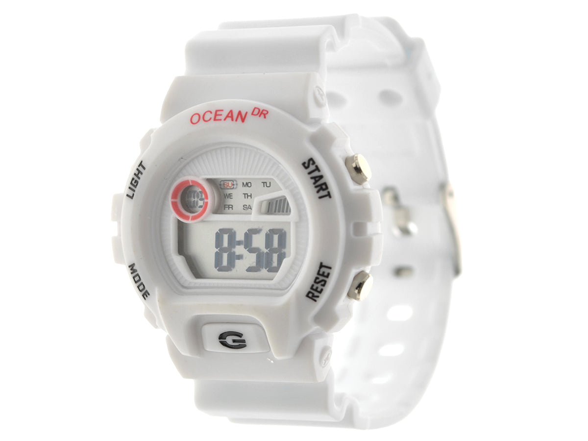 art. 1190 024BL - OCEAN DR - Reloj Digital Crono Alarma, Dama, Sumergible 3 ATM