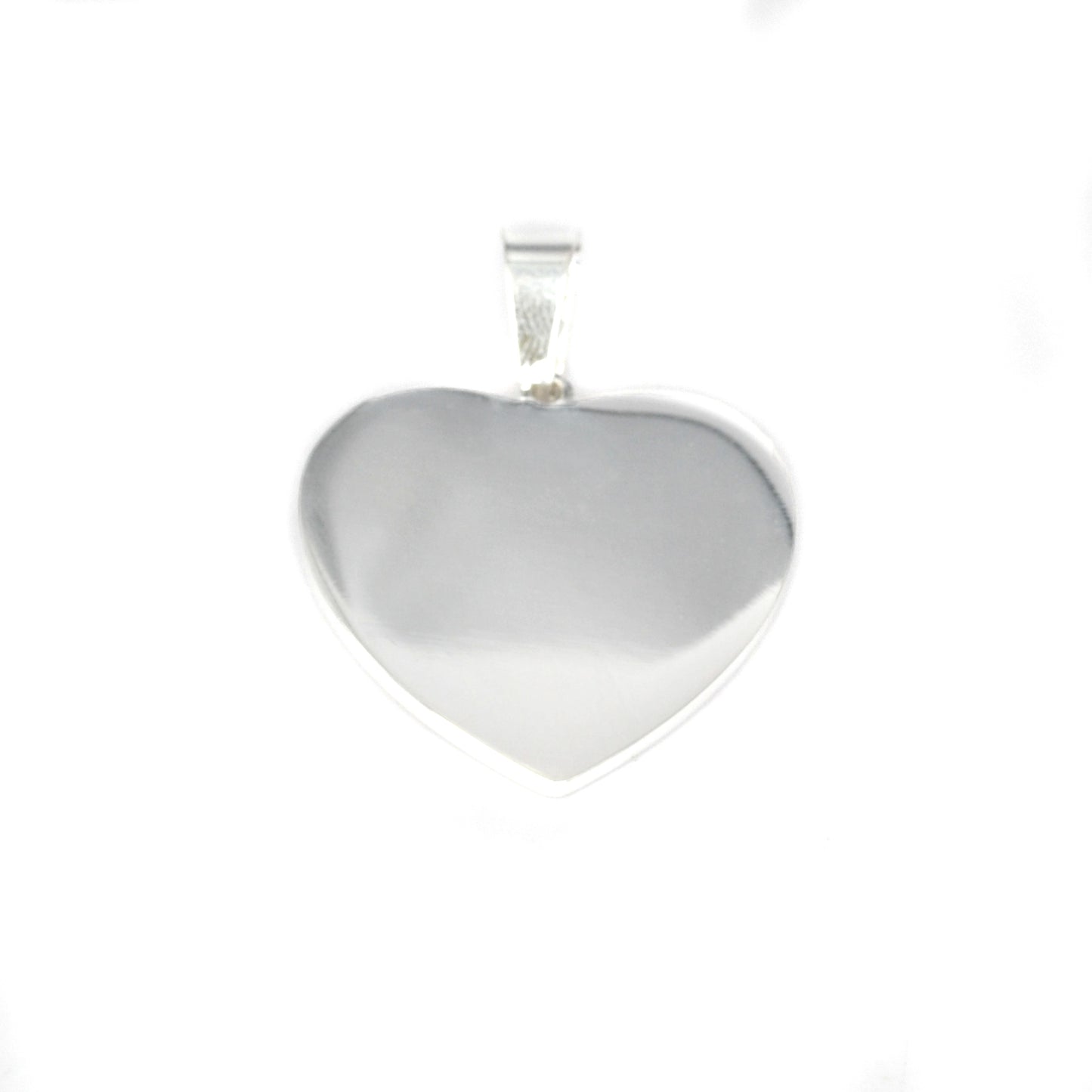 Dije Para Grabar Acero Quirurgico Medalla Corazón 40mm / 500ID-19