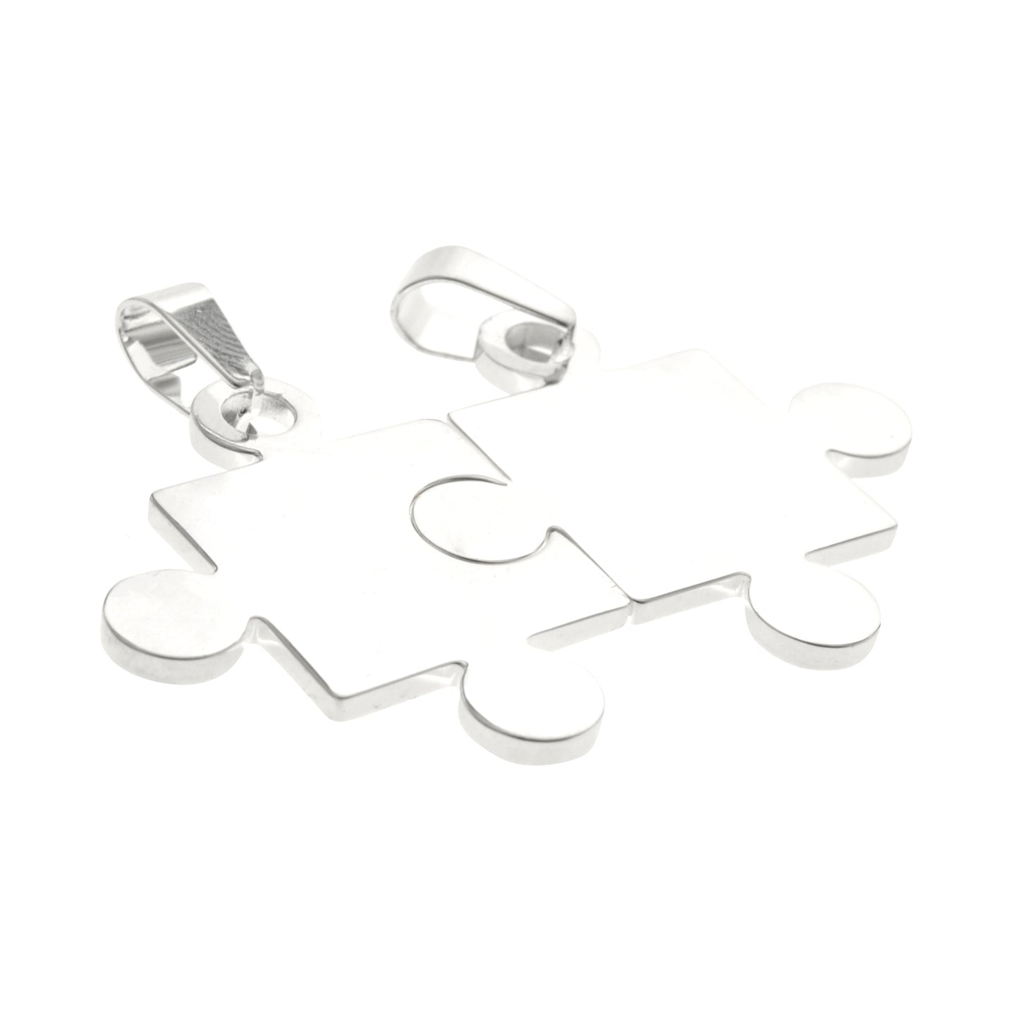 Dije Para Grabar Acero Blanco Medalla Rompe Cabezas 44mm / 500ID-21