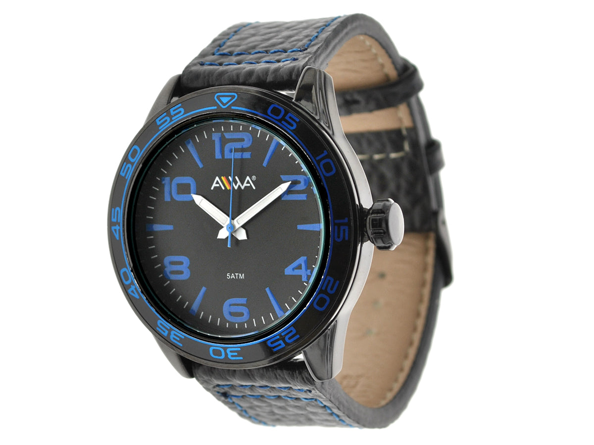 art. 10306 001AZ - AIWA Time - Reloj Cuero AIWA Time, Caballero, Sumergible, 5ATM