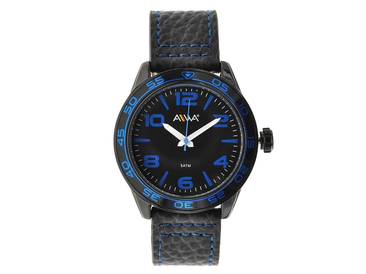art. 10306 001AZ - AIWA Time - Reloj Cuero AIWA Time, Caballero, Sumergible, 5ATM