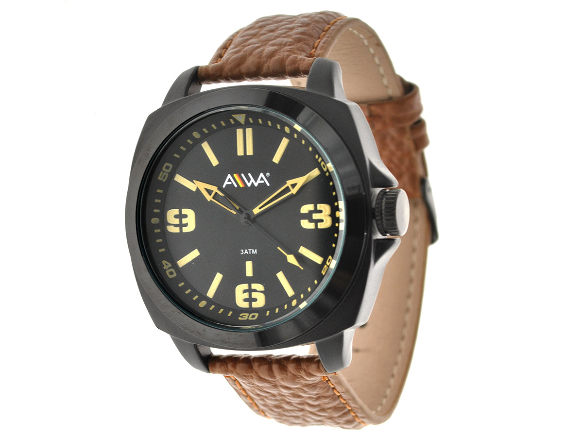 art. 10306 006NG - AIWA Time - Reloj Cuero AIWA Time, Caballero, Sumergible, 5ATM