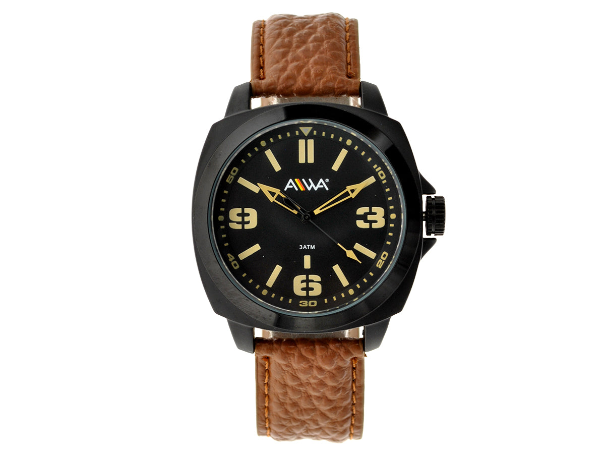 art. 10306 006NG - AIWA Time - Reloj Cuero AIWA Time, Caballero, Sumergible, 5ATM
