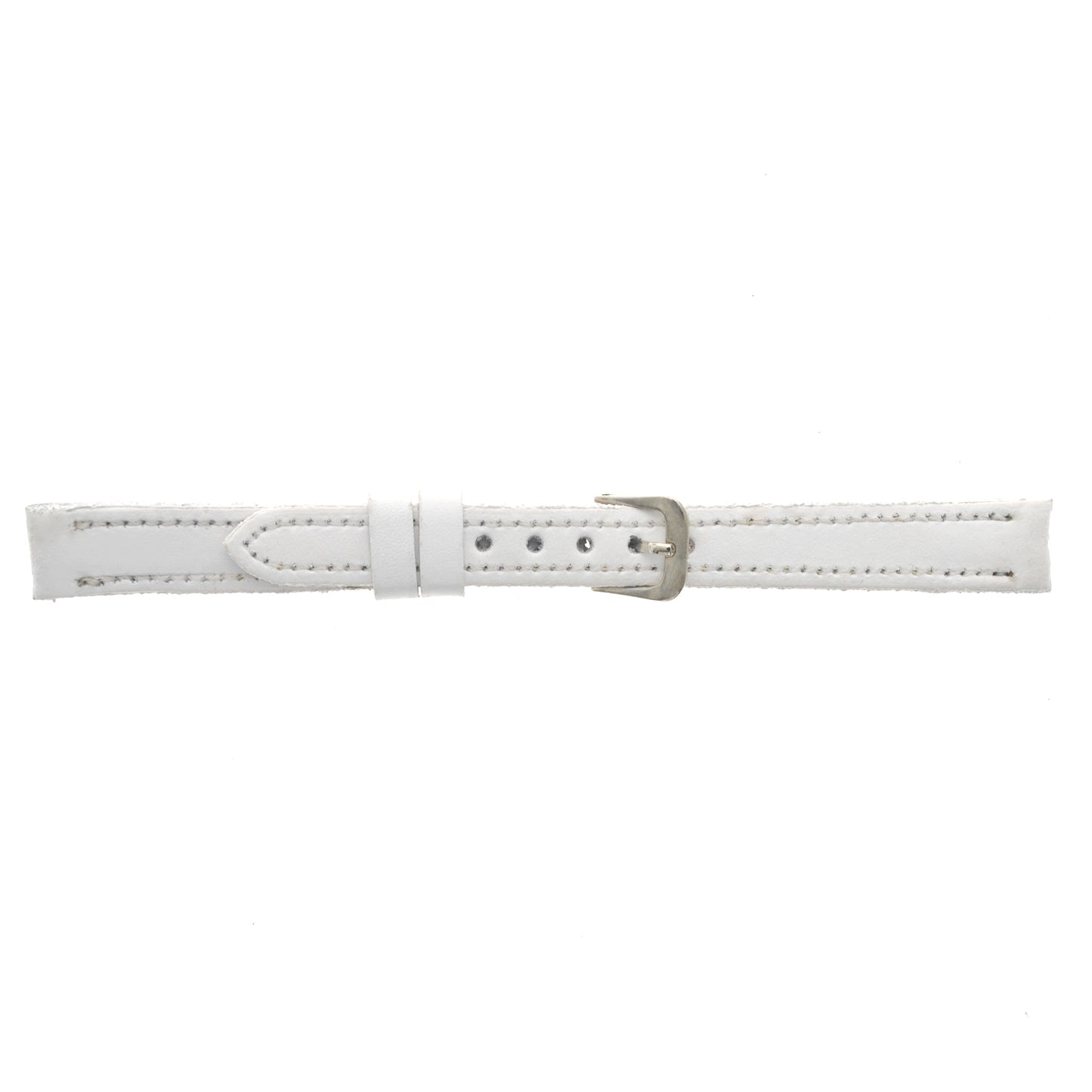 Malla para Reloj Pulsera, Cuero Luppi 12 MM Blanco