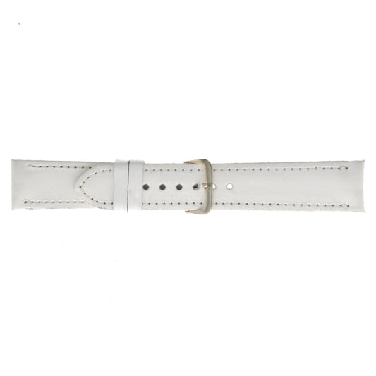 Malla para Reloj Pulsera, Cuero Luppi 20 MM Blanco