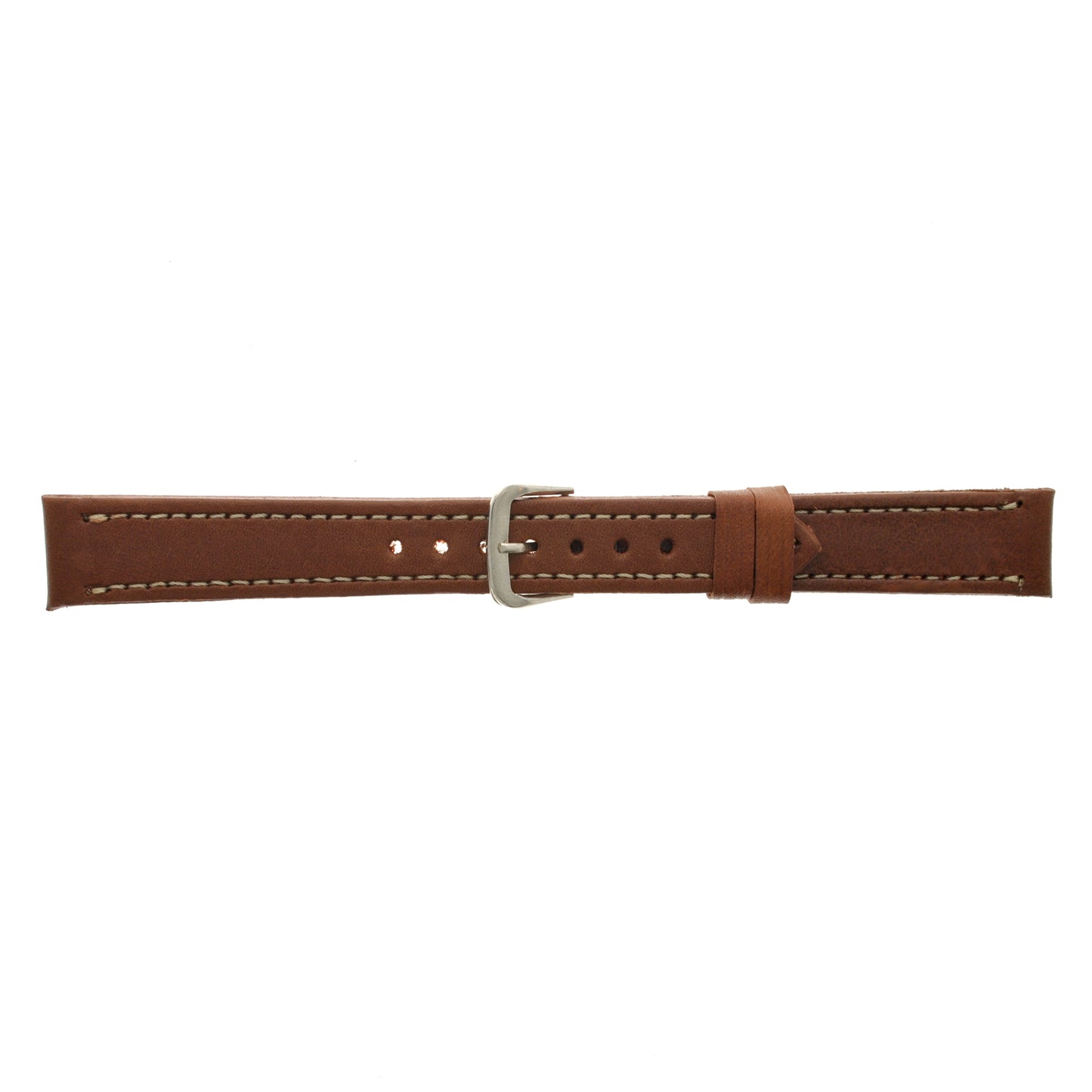 Malla para Reloj Pulsera, Cuero Luppi 16 MM Marrón Claro