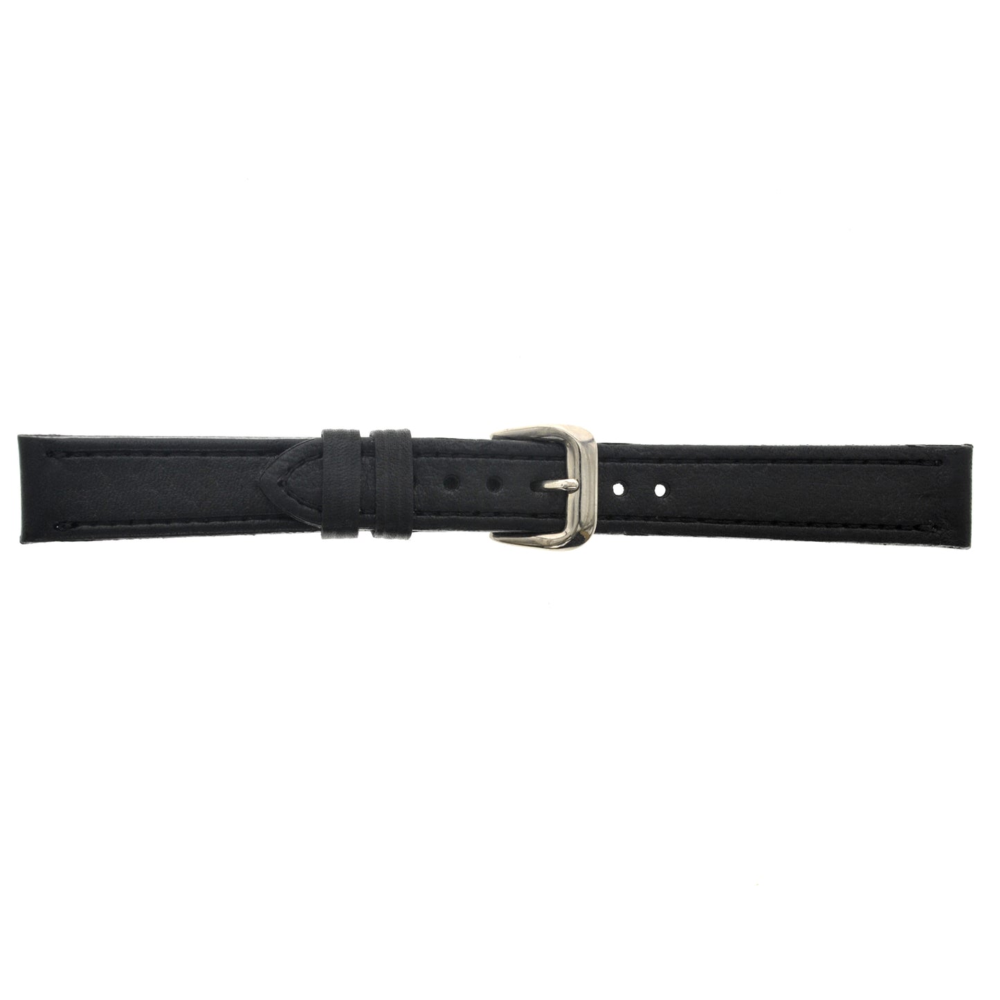 Malla para Reloj Pulsera, Cuero Luppi 16 MM Negra