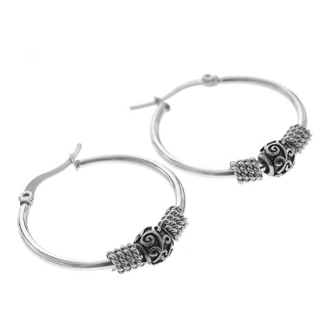 Aros acero quirurgico argollas bali 30mm D&K / 200AR-108