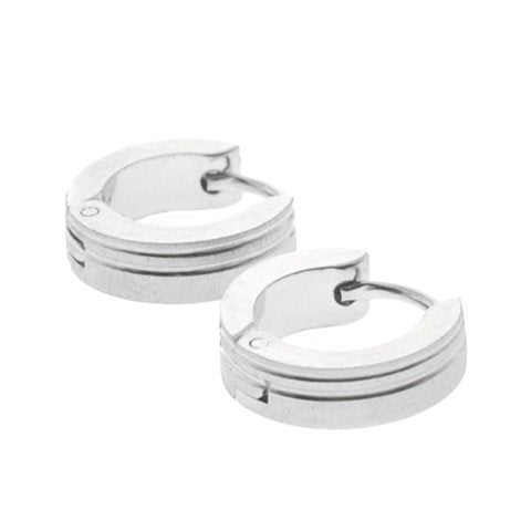 Aros cubanos acero quirurgico con facetado 11 mm D&K / 200CU-82