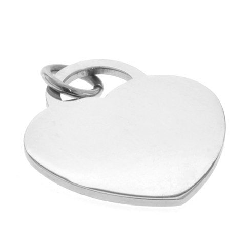 Dije acero quirurgico corazon 25 mm D&K / 500CZ-51