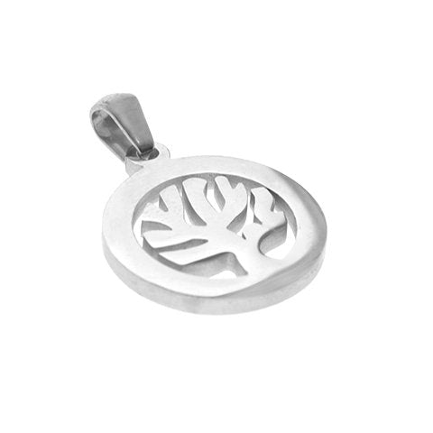 Dije acero quirurgico medalla arbol de la vida 2,6 cm D&K / 1600LE-12