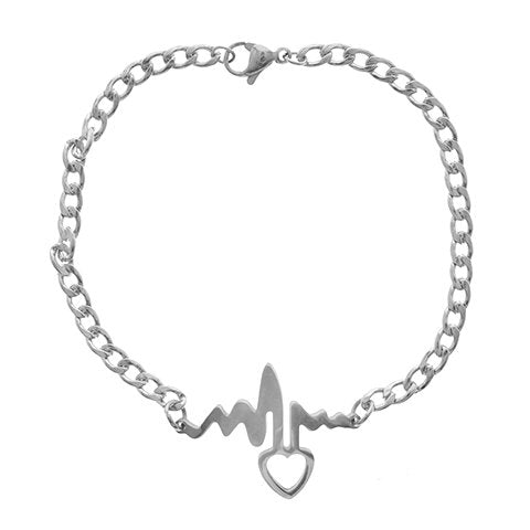 Pulsera acero economica con dije Corazón D&K / 600EC-30
